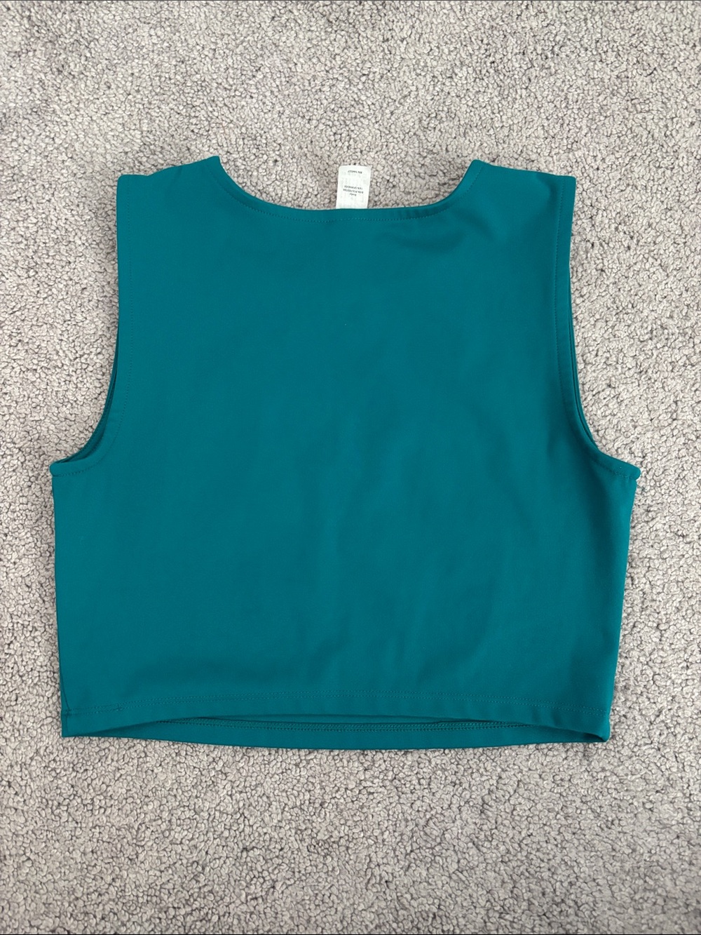 Teal or Black Sleeveless Crop Tops - Picture 6 of 8